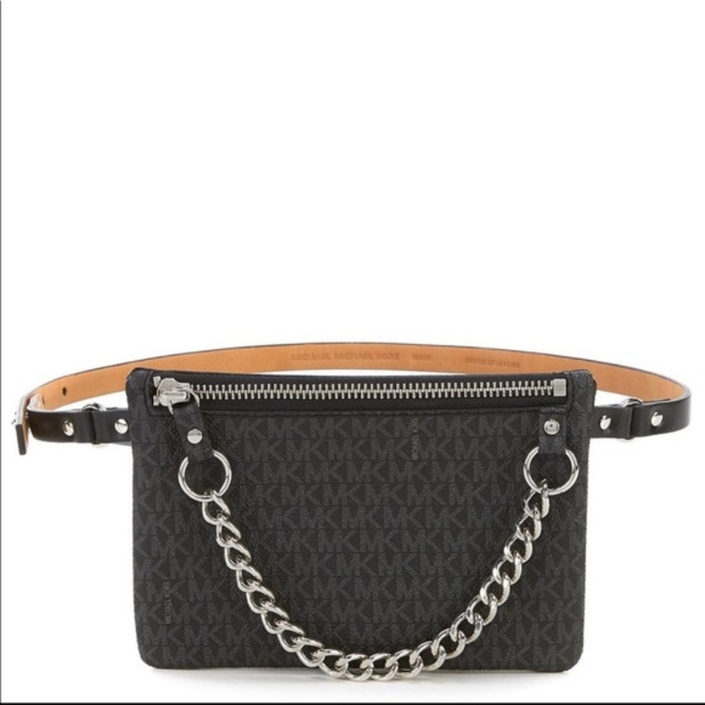Michael Kors Black Belt Bag Size M